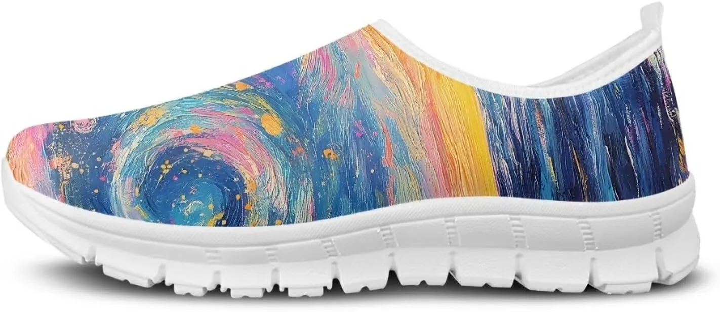 Women's Slip On Casual Shoes Low Cut Sneakers Comfort Light Loafers Non Slip Breathable Suppotive for Running Walking Hiking Training Travel US 5.5-11.5