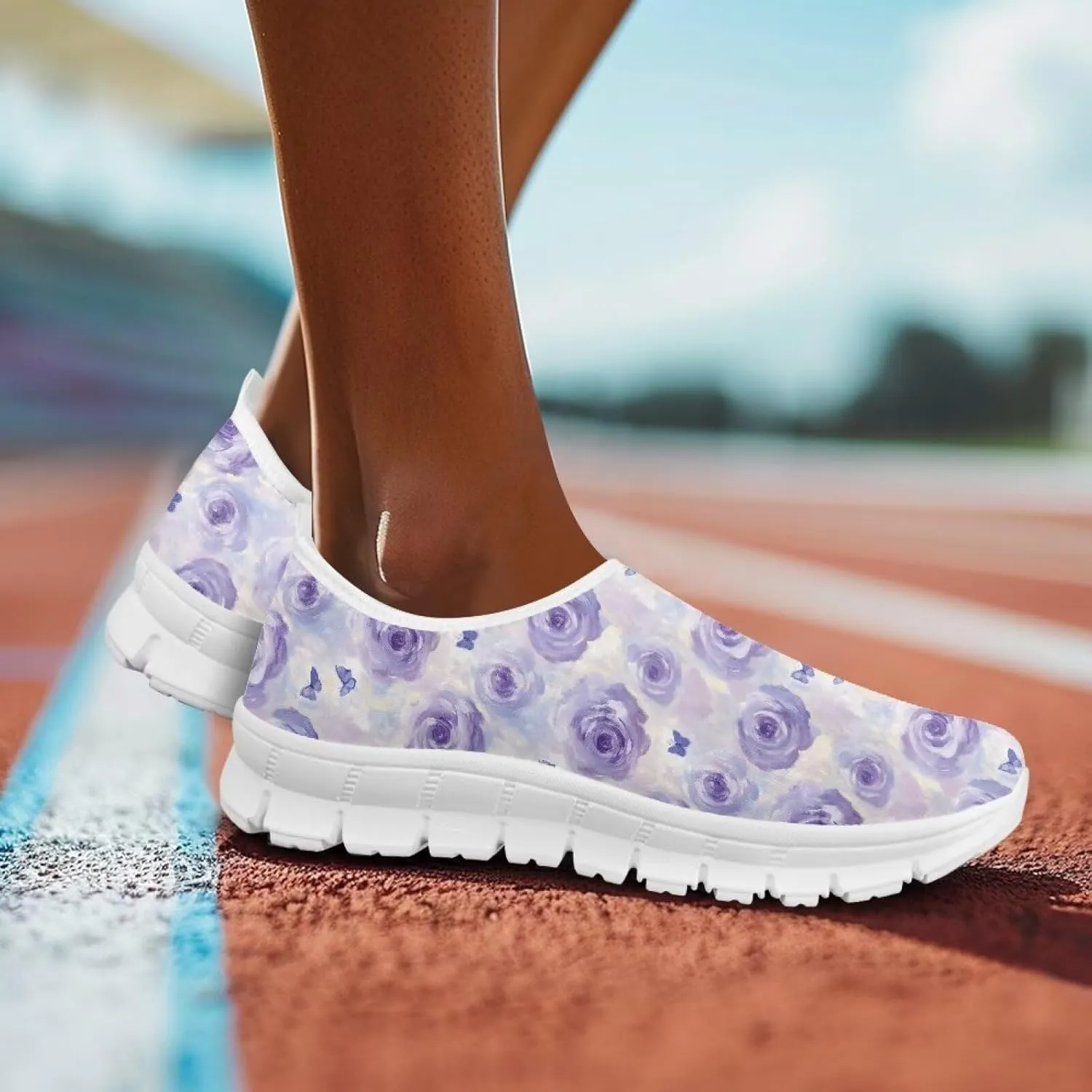 Women's Slip On Casual Shoes Low Cut Sneakers Comfort Light Loafers Non Slip Breathable Suppotive for Running Walking Hiking Training Travel US 5.5-11.5