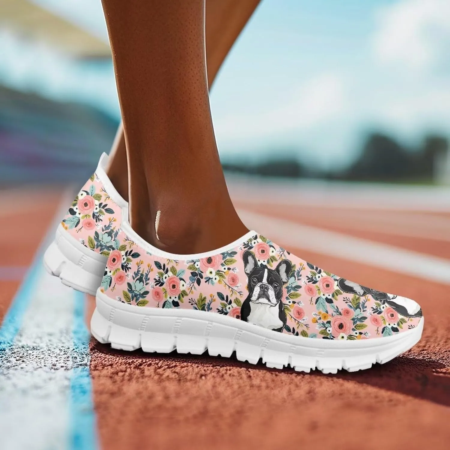Women's Slip On Sneakers Lightweight Casual Shoes Low Cut Loafers Breathable Shoes Comfortable Non Slip Elastic Walking Running Sport Travel Sneakers US 5.5-11.5