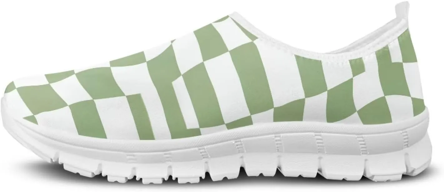 Women's Slip On Sneakers Lightweight Casual Shoes Low Cut Loafers Breathable Shoes Comfortable Non Slip Elastic Walking Running Sport Travel Sneakers US 5.5-11.5