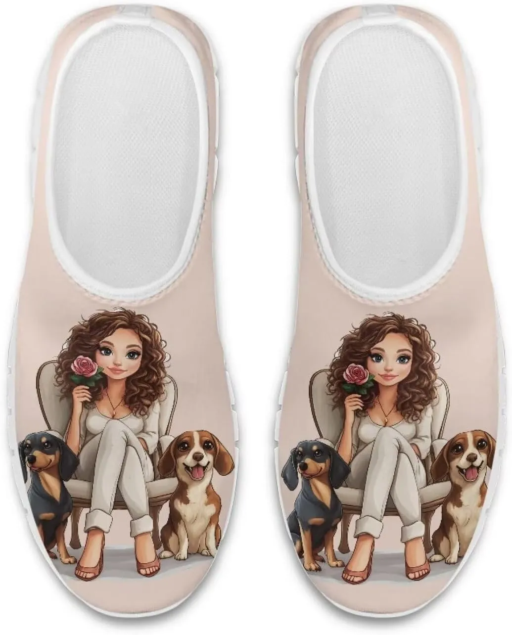 Women's Slip on Sneakers Soft Loafers Non Slip Shoes Comfort Low Top Casual Walking Shoe for Travel Work White Sole Size 5.5-11.5