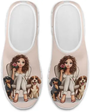 Women's Slip on Sneakers Soft Loafers Non Slip Shoes Comfort Low Top Casual Walking Shoe for Travel Work White Sole Size 5.5-11.5