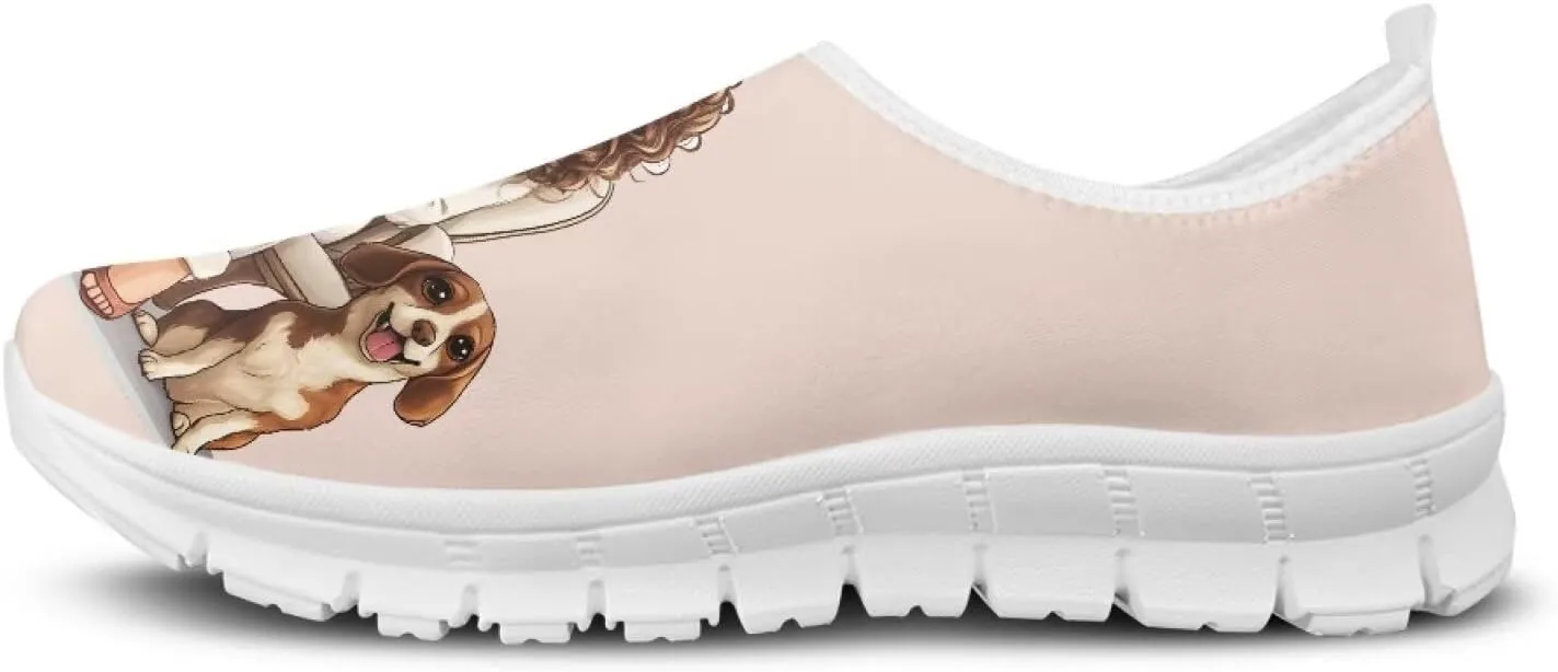 Women's Slip on Sneakers Soft Loafers Non Slip Shoes Comfort Low Top Casual Walking Shoe for Travel Work White Sole Size 5.5-11.5