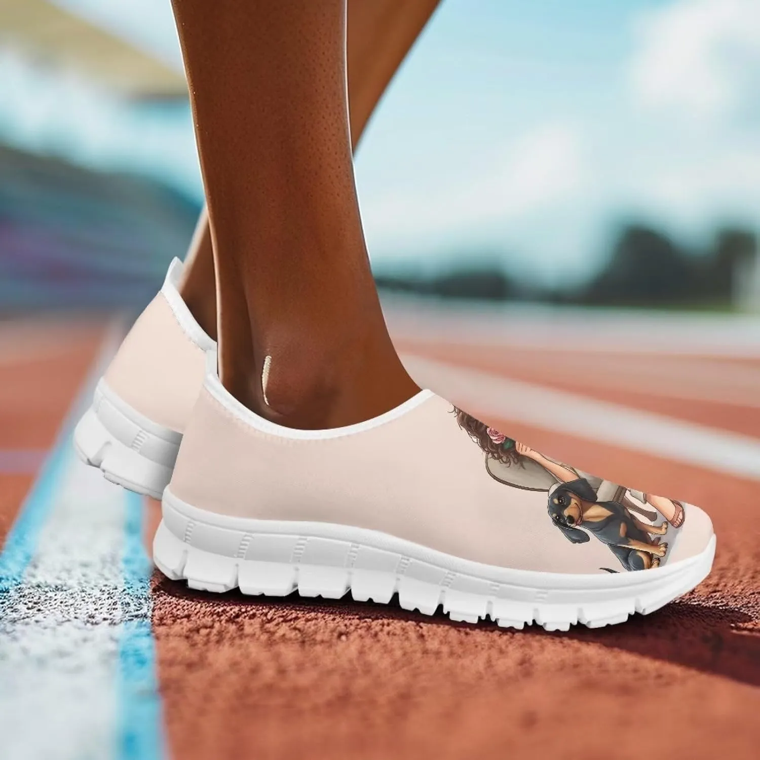 Women's Slip on Sneakers Soft Loafers Non Slip Shoes Comfort Low Top Casual Walking Shoe for Travel Work White Sole Size 5.5-11.5