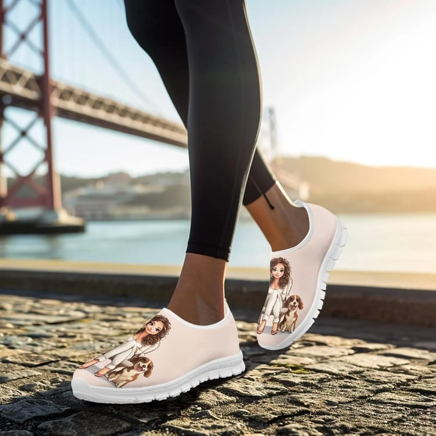 Women's Slip on Sneakers Soft Loafers Non Slip Shoes Comfort Low Top Casual Walking Shoe for Travel Work White Sole Size 5.5-11.5