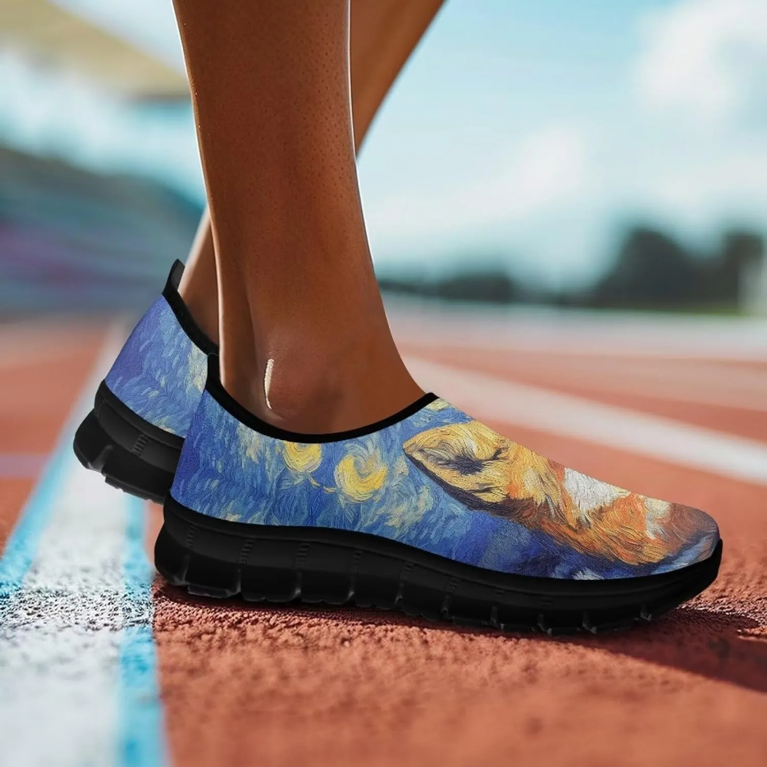 Women's Slip On Walking Casual Shoes Comfort Breathable Sneakers Non Slip Loafers Lightweight Arch Support Go Easy Running Sports Hiking Training Travel Shoes US 5.5-11.5