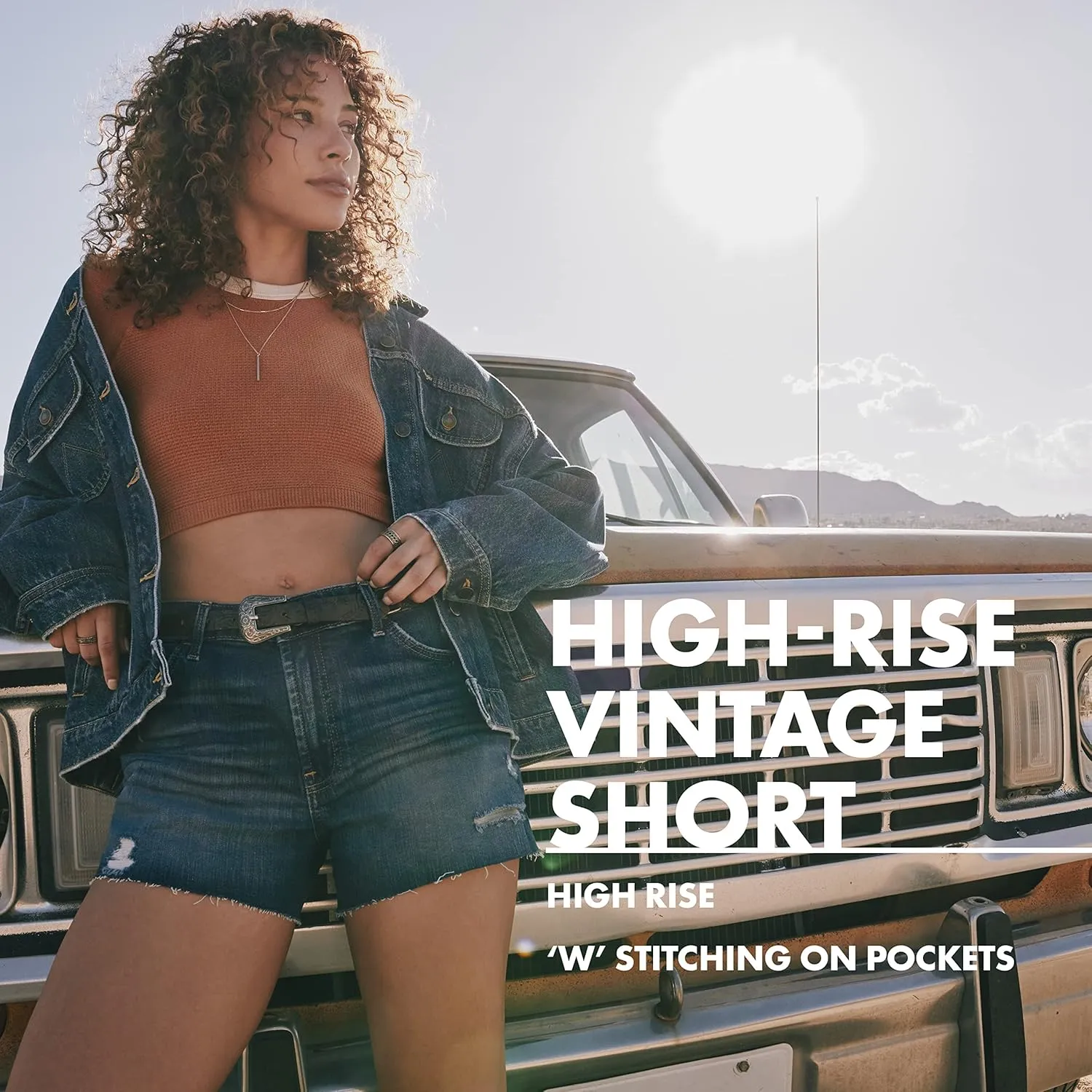 Wrangler Women's Mid-Rise Vintage Denim Short