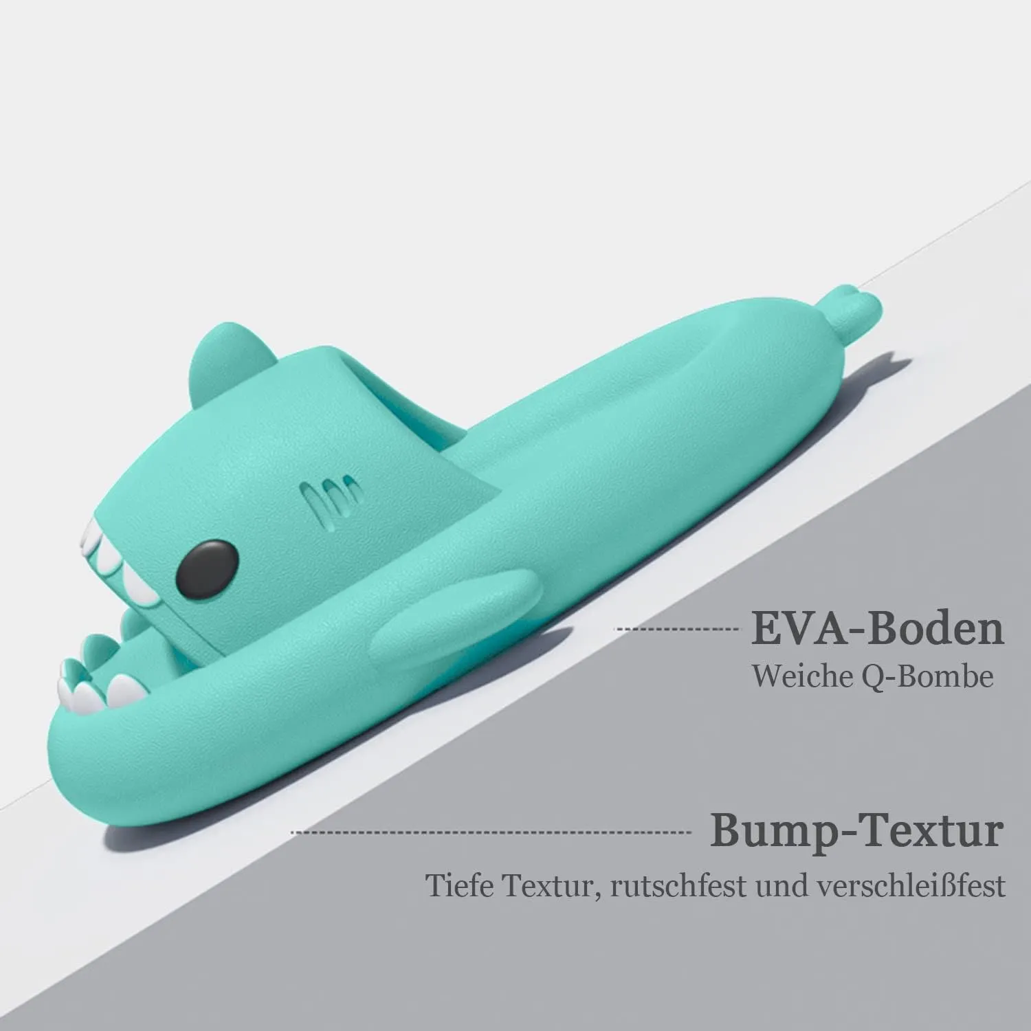 XPKWS Shark Slides for Women and Men Unisex Cloud Slippers Adult Novelty Beach Sandals with Thick Sole
