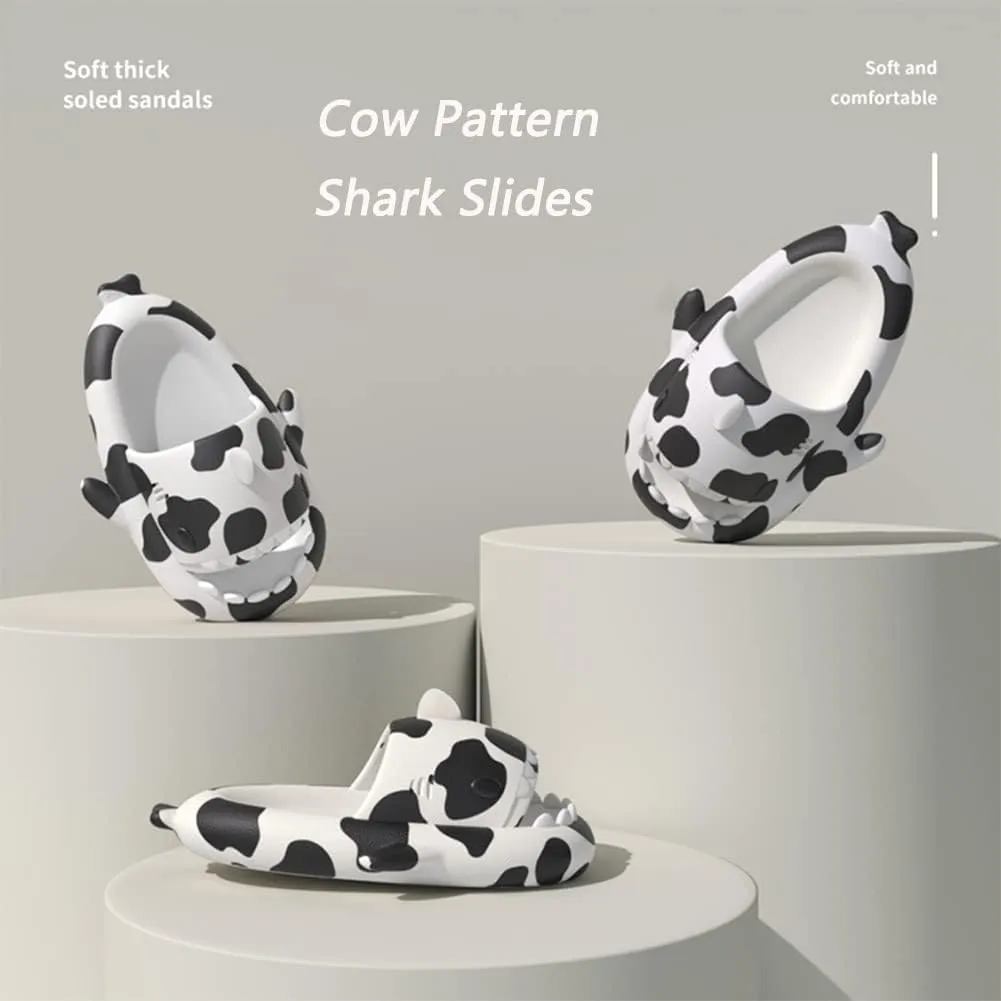 XPKWS Shark Slides for Women and Men Unisex Cloud Slippers Adult Novelty Beach Sandals with Thick Sole
