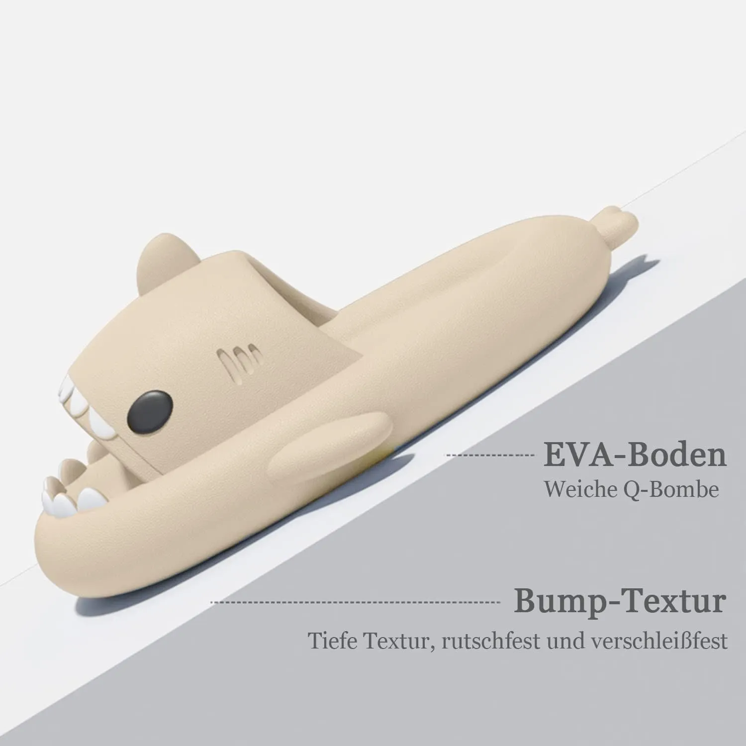 XPKWS Shark Slides for Women and Men Unisex Cloud Slippers Adult Novelty Beach Sandals with Thick Sole