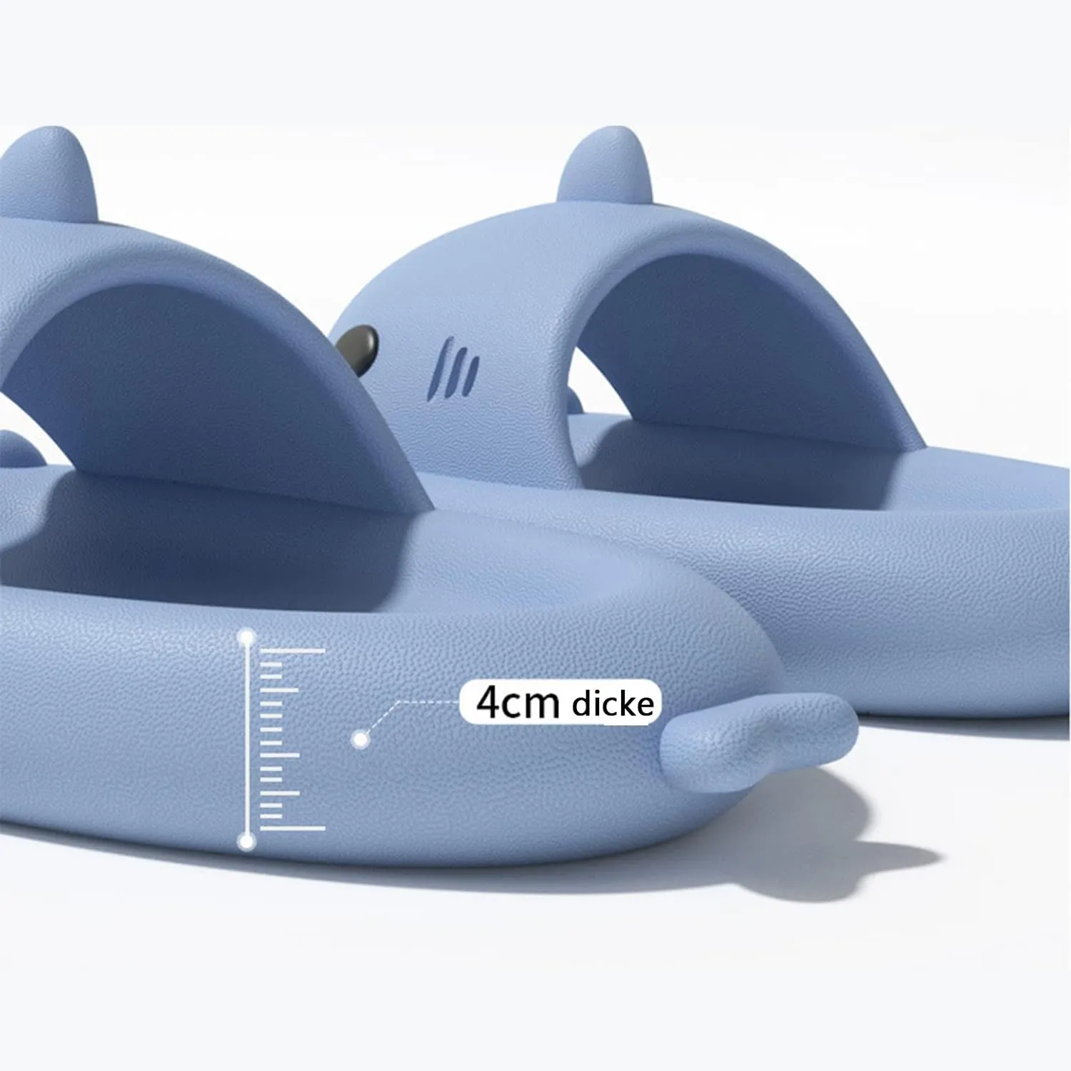 XPKWS Shark Slides for Women and Men Unisex Cloud Slippers Adult Novelty Beach Sandals with Thick Sole