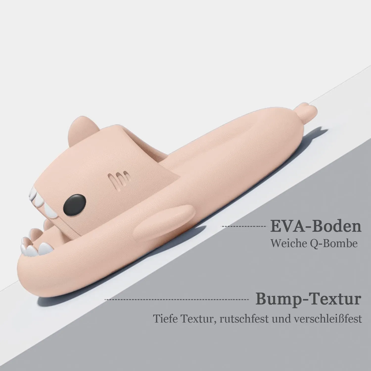 XPKWS Shark Slides for Women and Men Unisex Cloud Slippers Adult Novelty Beach Sandals with Thick Sole