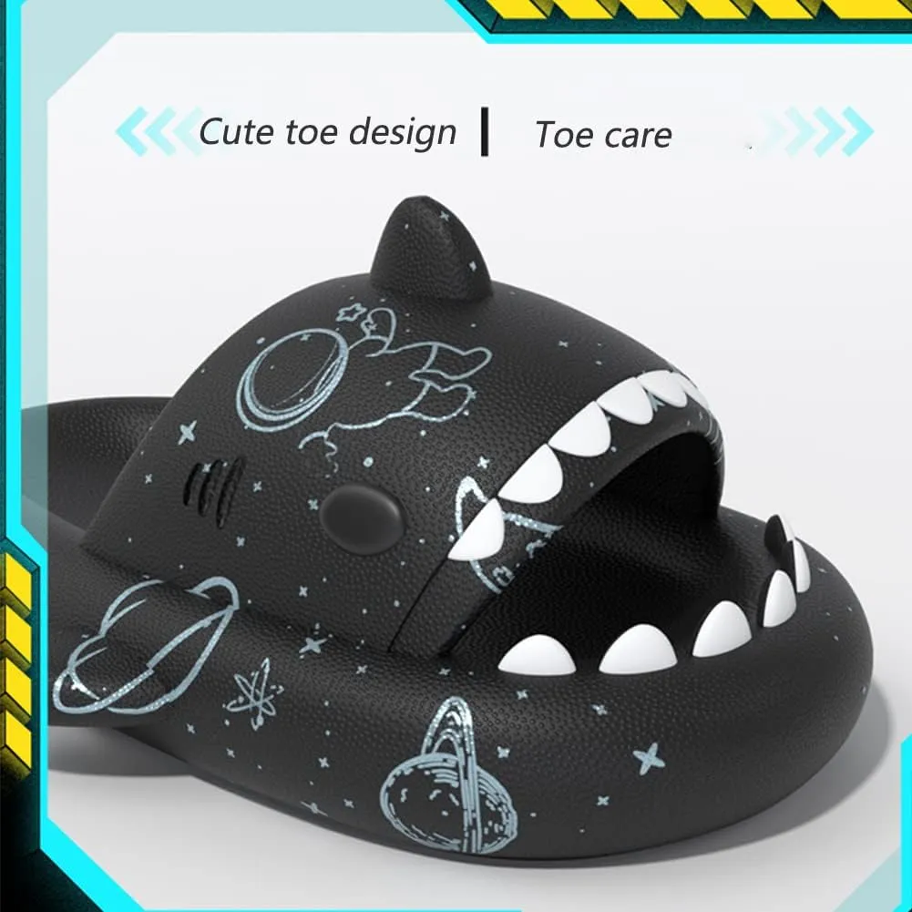 XPKWS Shark Slides for Women and Men Unisex Cloud Slippers Adult Novelty Beach Sandals with Thick Sole