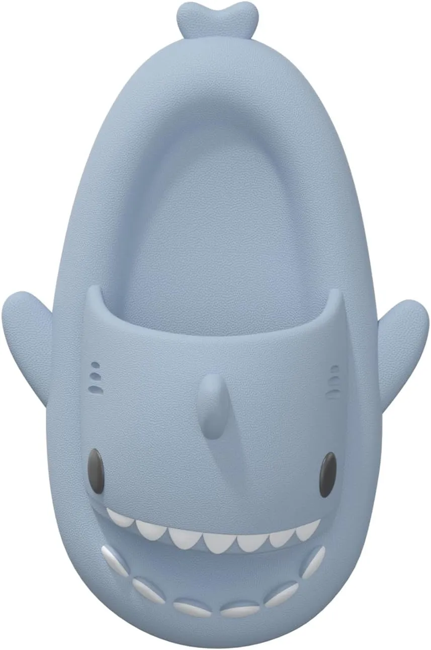XPKWS Shark Slides for Women and Men Unisex Cloud Slippers Adult Novelty Beach Sandals with Thick Sole