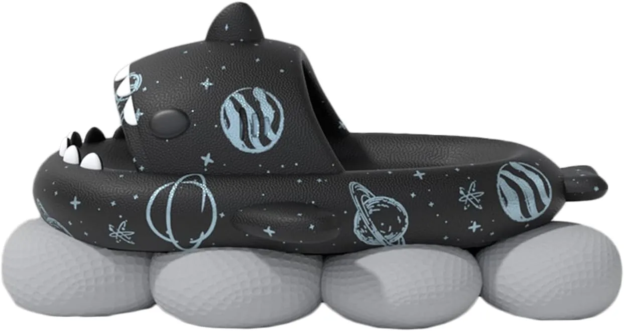 XPKWS Shark Slides for Women and Men Unisex Cloud Slippers Adult Novelty Beach Sandals with Thick Sole
