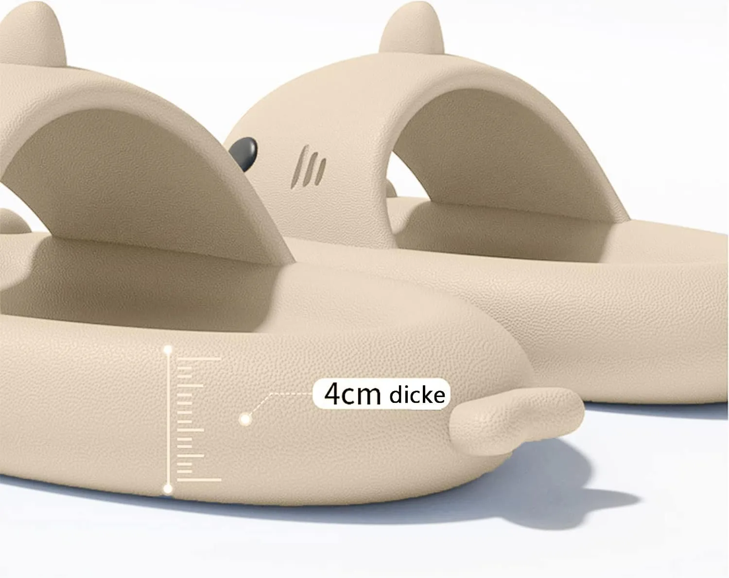 XPKWS Shark Slides for Women and Men Unisex Cloud Slippers Adult Novelty Beach Sandals with Thick Sole