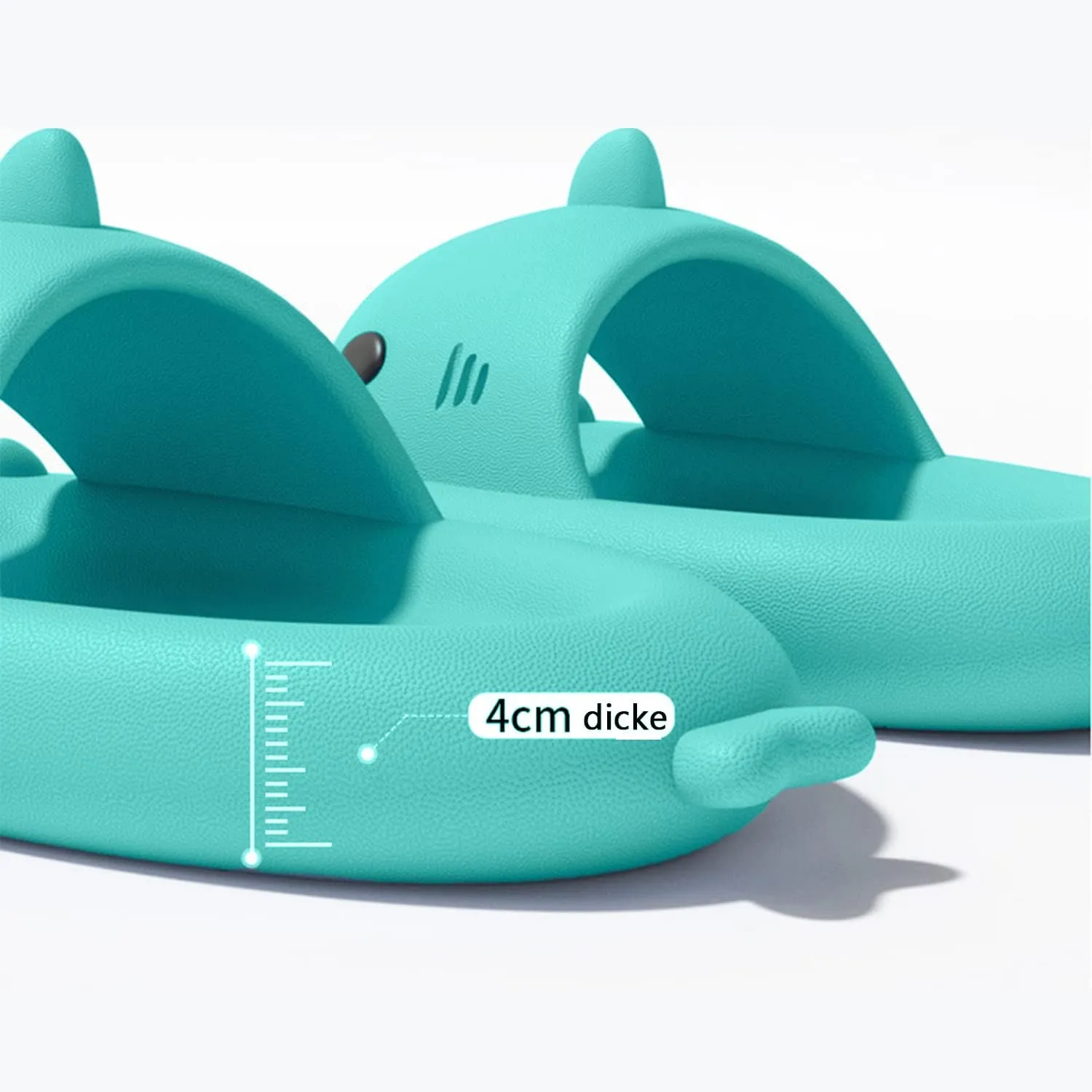 XPKWS Shark Slides for Women and Men Unisex Cloud Slippers Adult Novelty Beach Sandals with Thick Sole