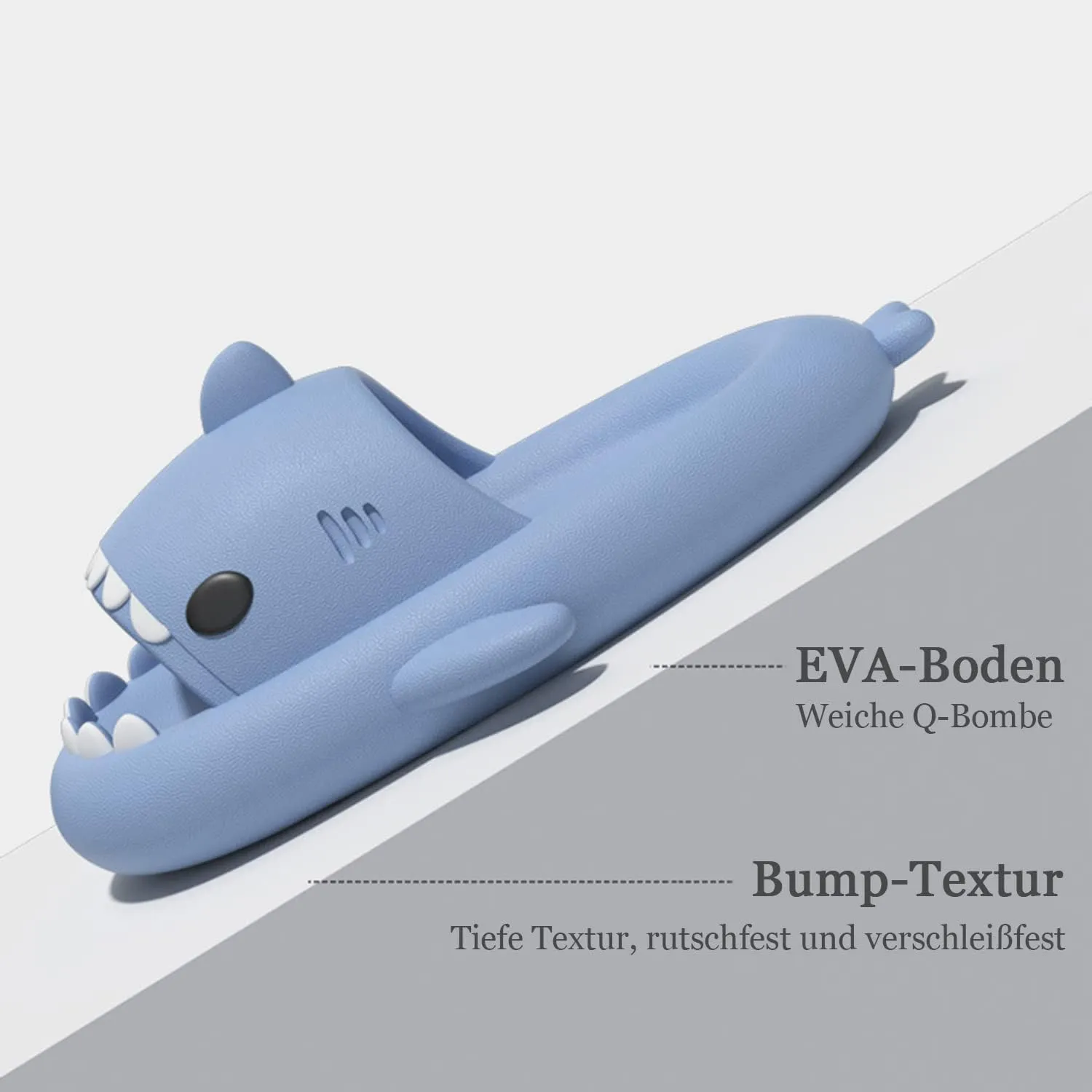 XPKWS Shark Slides for Women and Men Unisex Cloud Slippers Adult Novelty Beach Sandals with Thick Sole