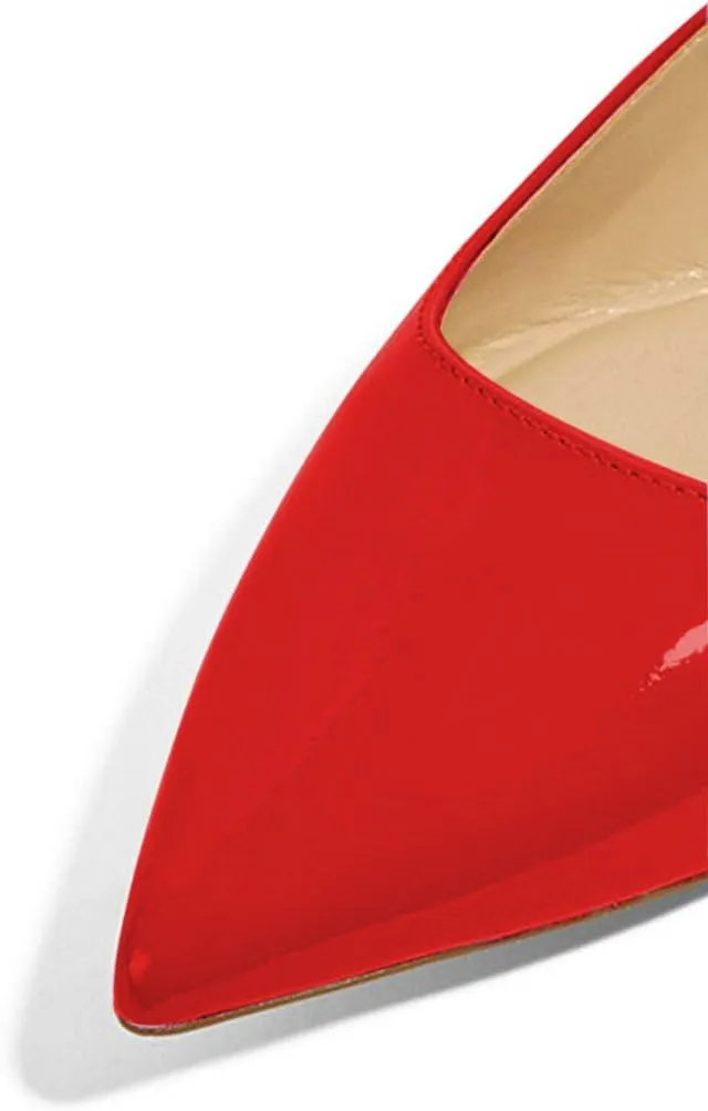 XYD Women Casual Pointed Toe Flats Slip On Patent Leather Ballet Driving Walking Loafers Dress Shoes