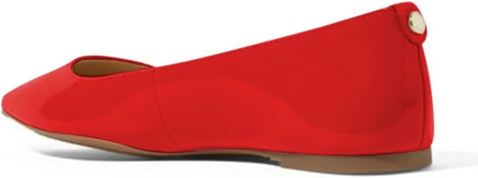 XYD Women Casual Pointed Toe Flats Slip On Patent Leather Ballet Driving Walking Loafers Dress Shoes