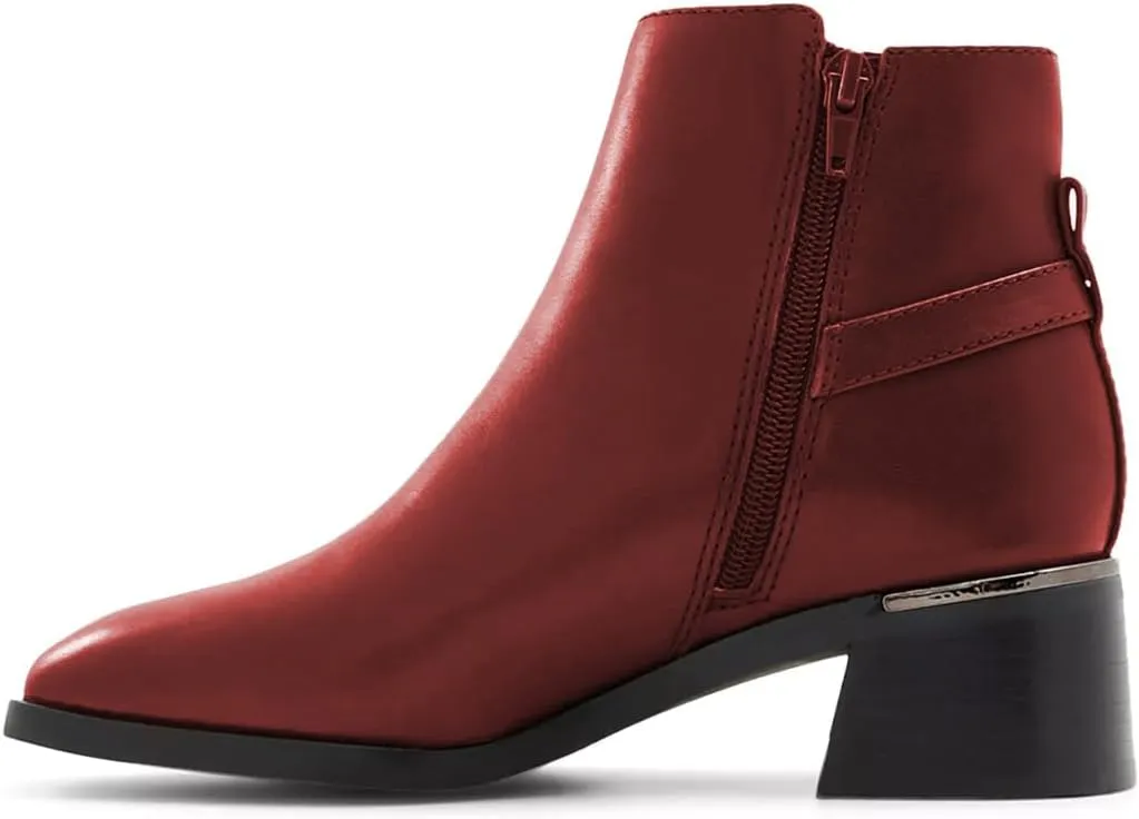 XYD Women's Ankle Boots Cork Block Low Heels Square Toe Toe Side Zipper Fall Casual Comfy Booties Shoes