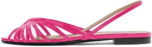 YDN Womens Peep Toe Hollow Out Slingback Flats Sandals Comfort Cutout Summer Shoes Size 4-15 US