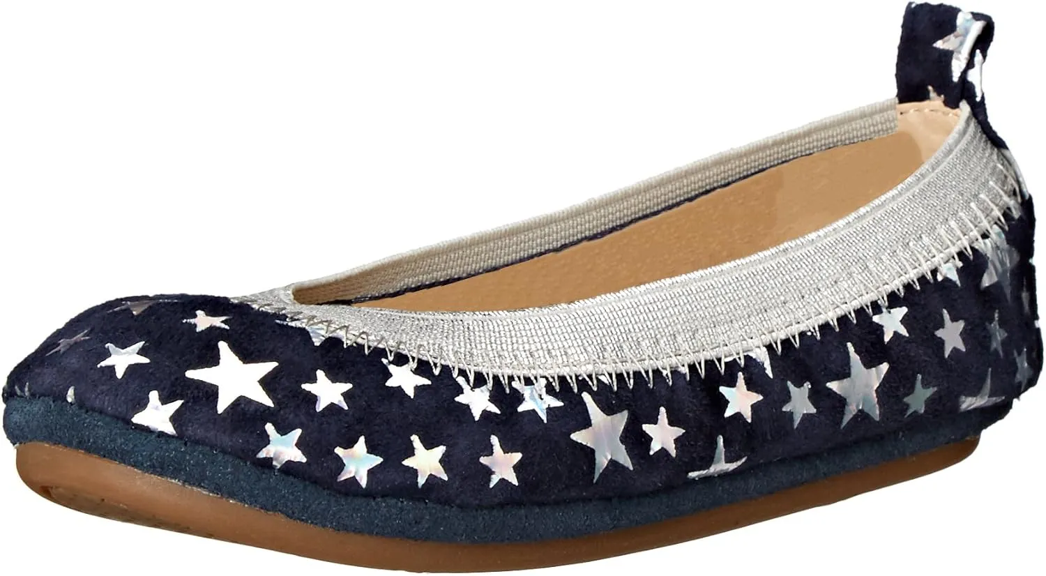 Yosi Samra Girl's Sammie Foil Printed Leather-K